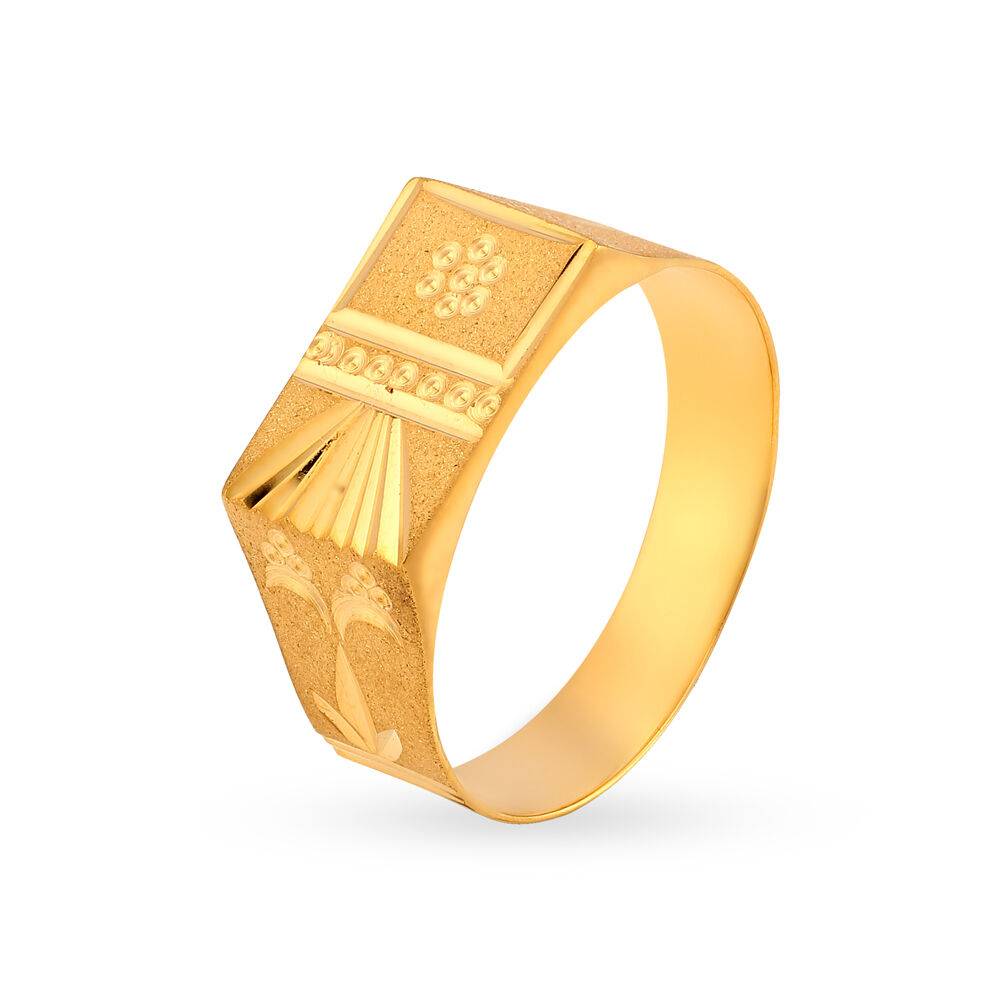 Radiant Sunray Gold Ring