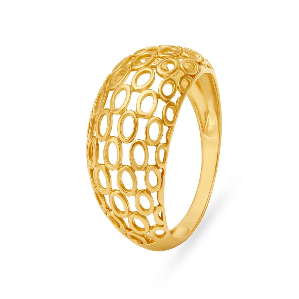 Ethnic Gold Finger Ring