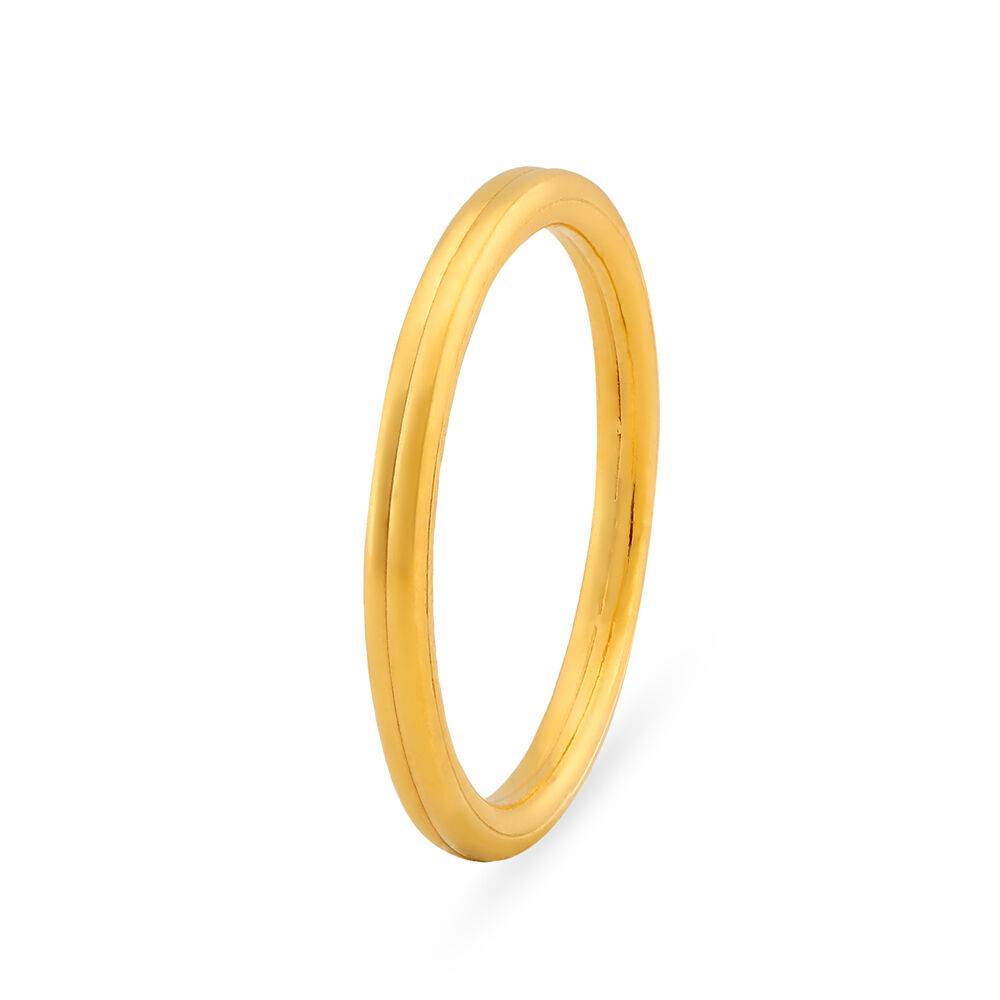 Slender Tiered Gold Ring