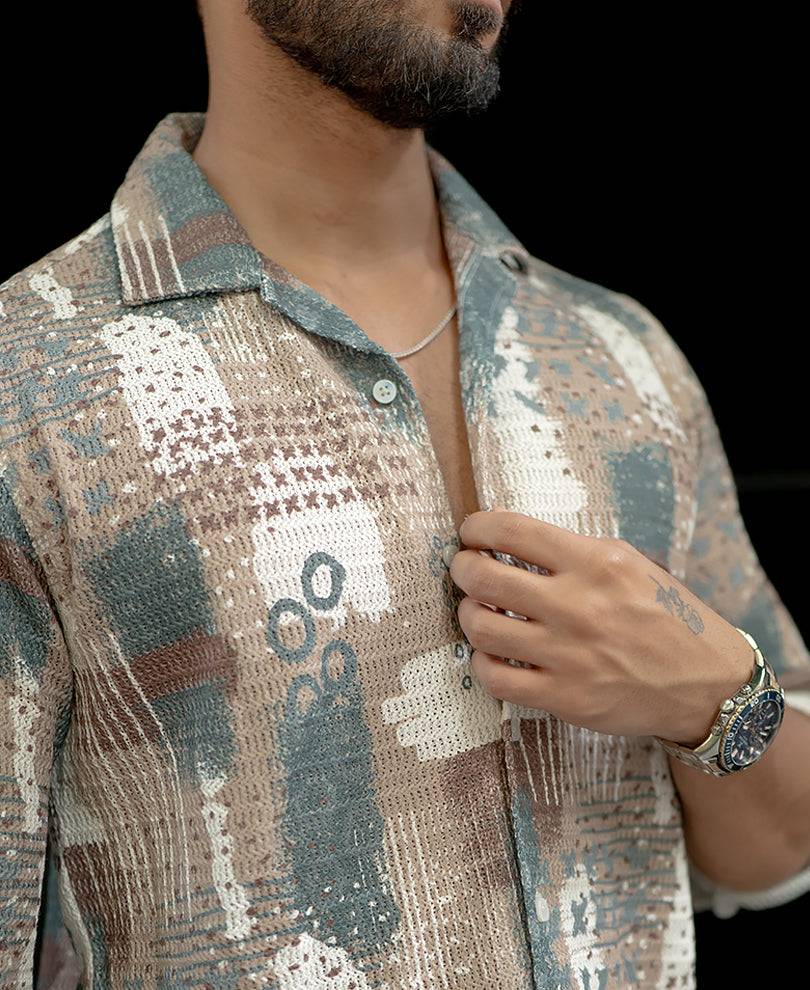 Multi Colour Printed Regular Fit Full Sleeves Shirt Buy @ ₹799