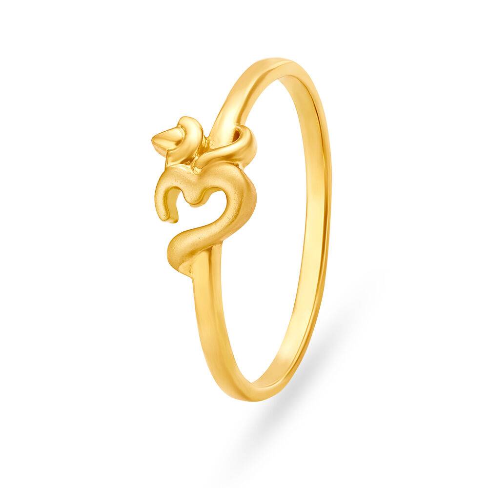 Eternal Om Gold Finger Ring