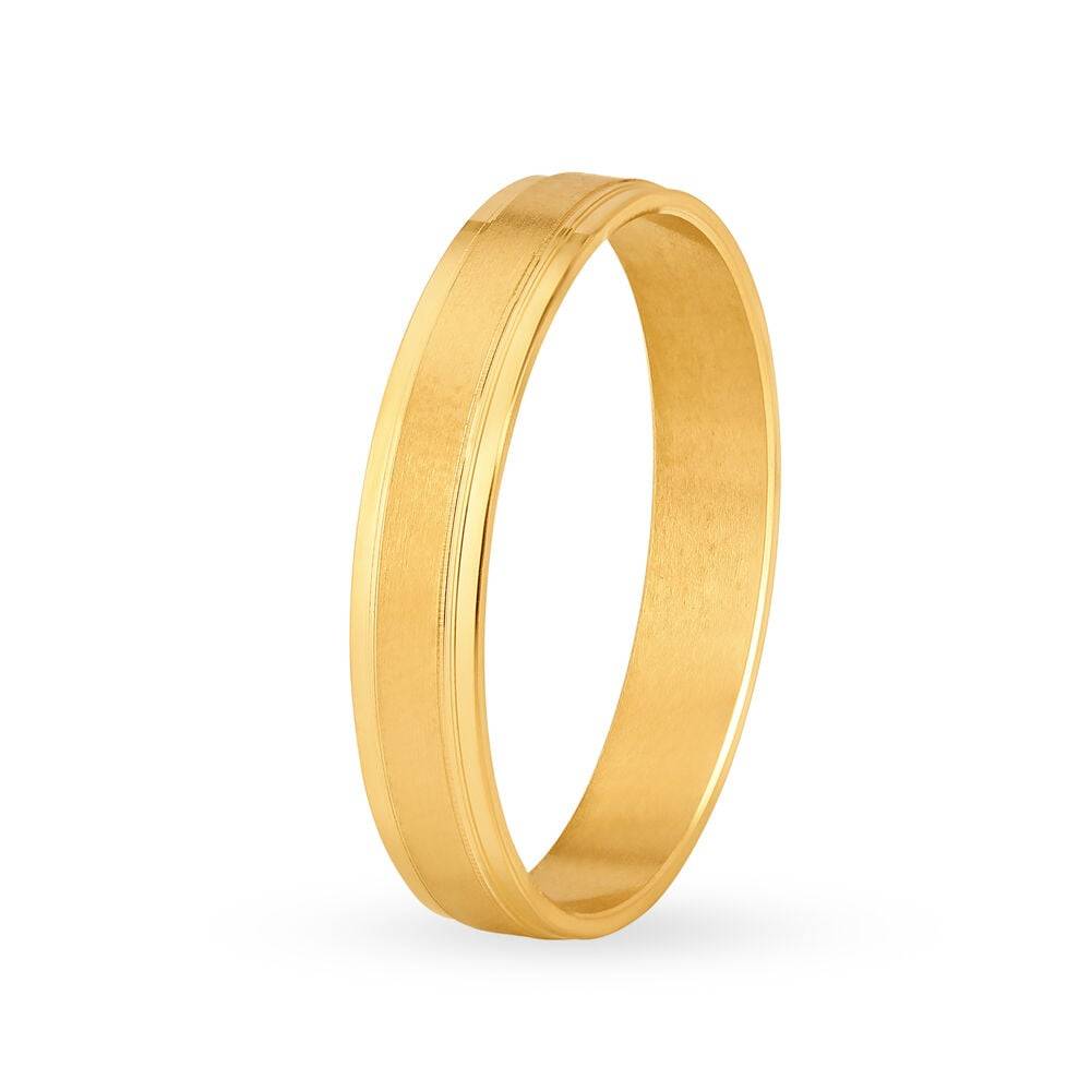 Slender 22 Karat Yellow Gold Finger Ring