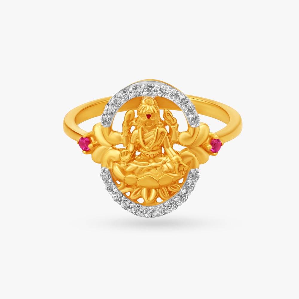 Lakshmi Gold Finger Ring