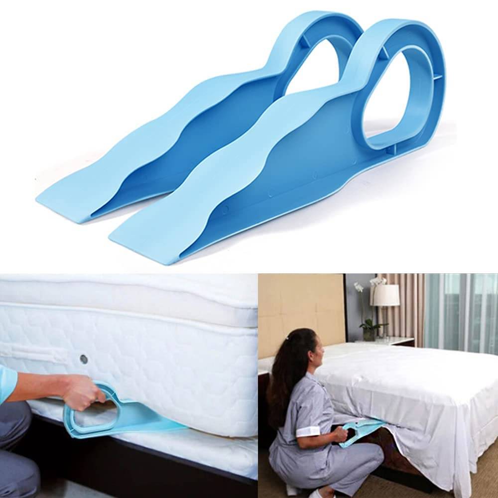 38 Cm Bedsheet Mattress Lifter Stand Tool, 2 in 1 Bedsheet Tucker Tool Bedsheet Mattress Lifter Stand, Bed Lifter Helps Lift and Hold Mattress Wedge Elevator Tool, Bed Making Tool (Pack of 1) Buy @ ₹129