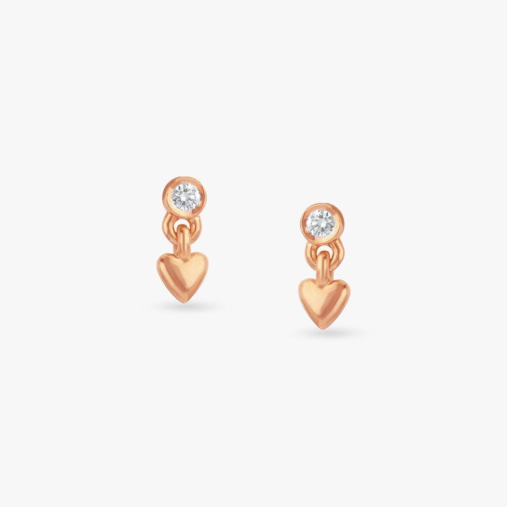 Gleam of Love Diamond Drop Earrings
