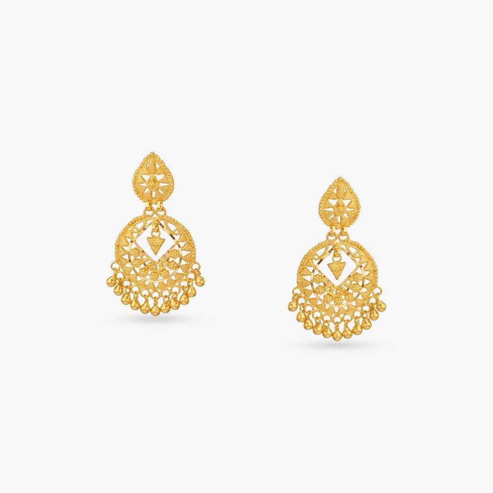 Grand Symphony Gold Drop Earrings