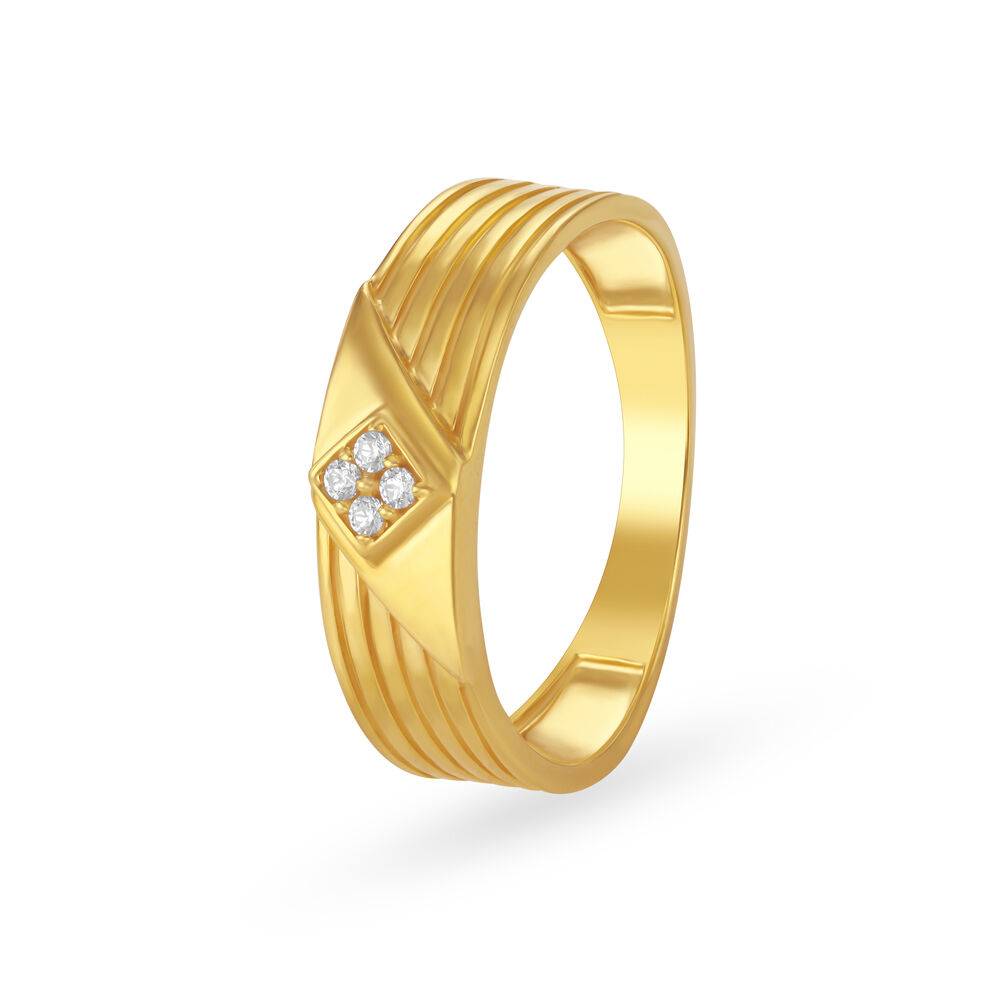 Chic Men's Gold Finger Ring