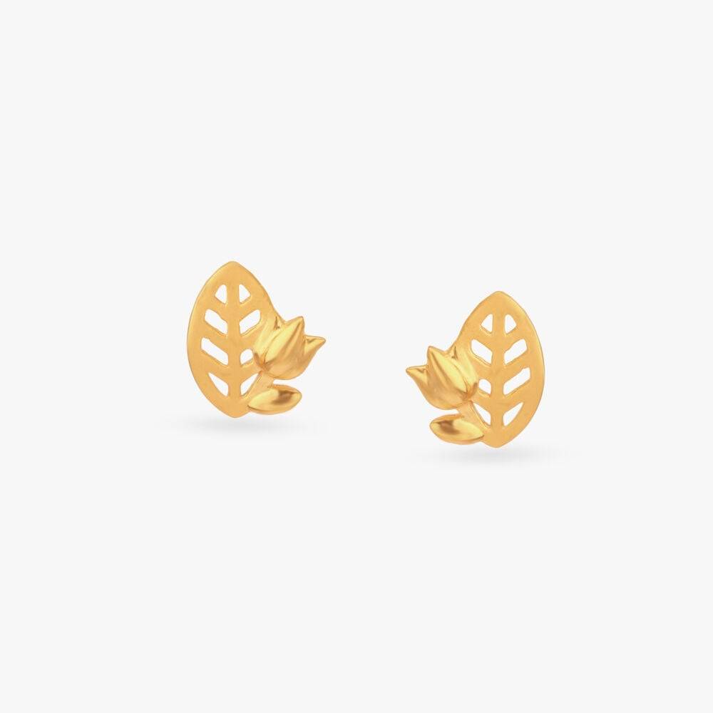 Tiny Treasure Gold Stud Earrings for Kids
