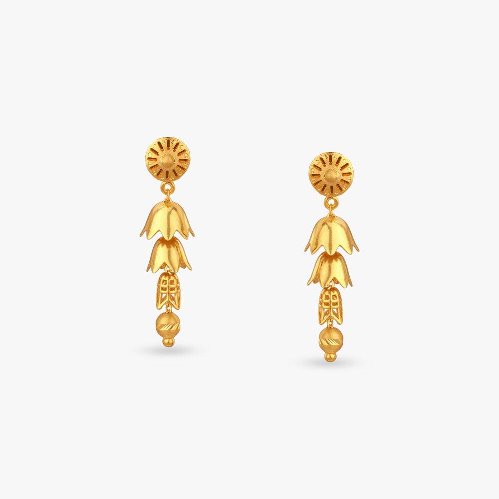 Aurora Peta Gold Drop Earrings