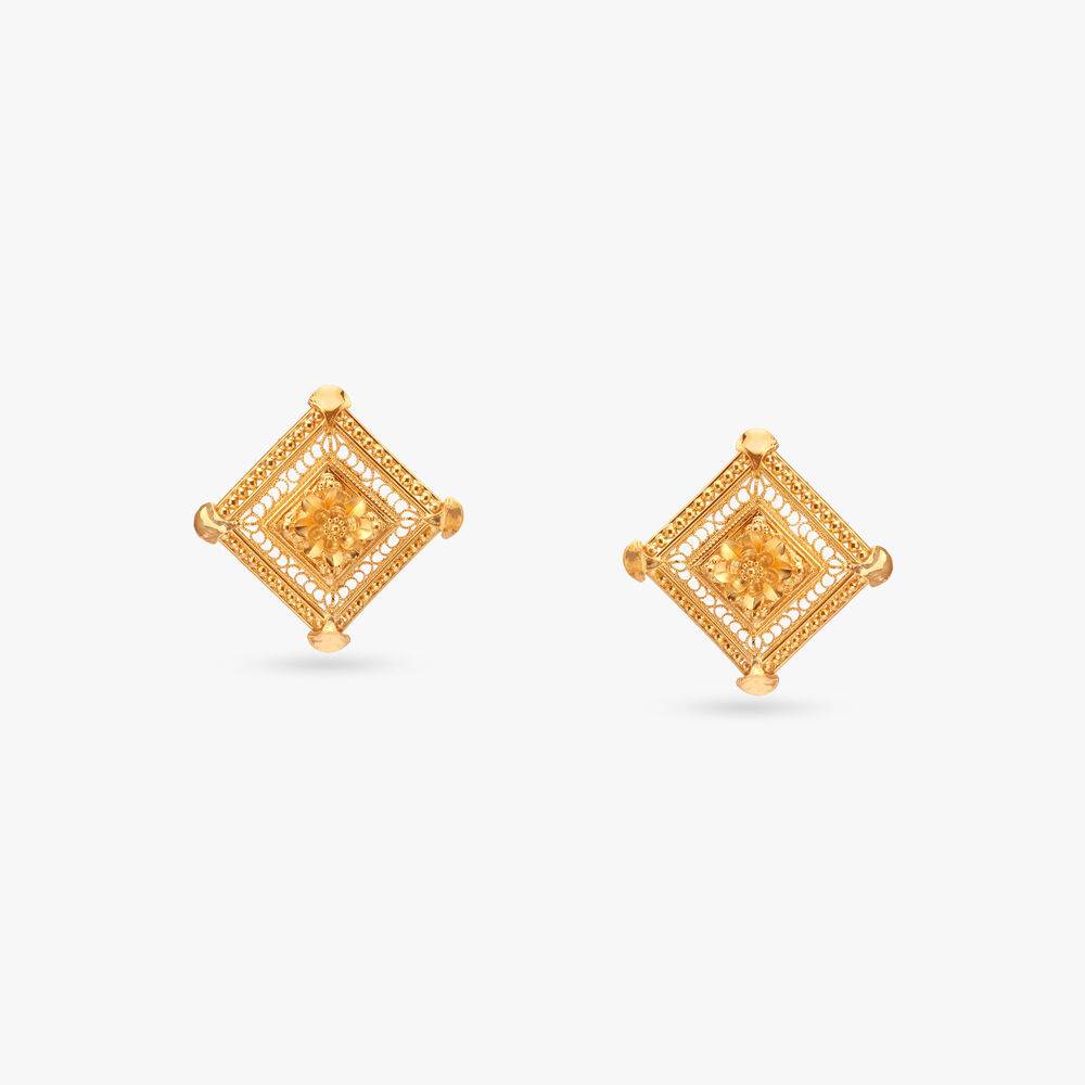 Chaturbhuj Pasha Gold Pasha Earrings