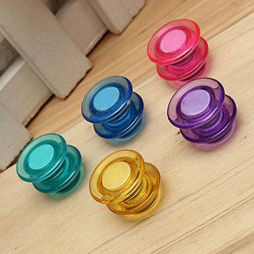 10 pc set Colorful Translucent  Magnet Buttons for Fridge, Magnetic White-Boards (20mm) Buy @ ₹99