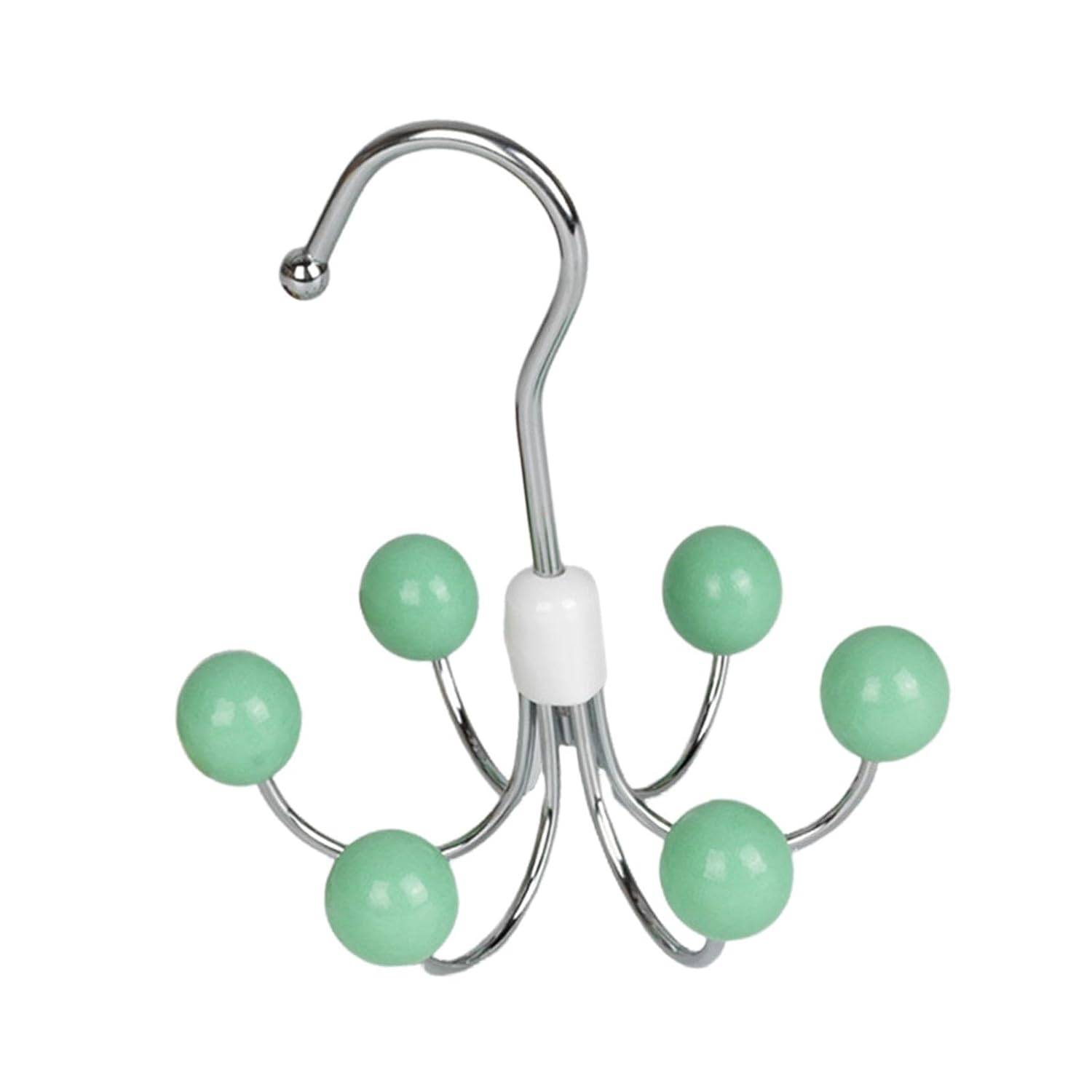 Tie Rack Space-Saving Hook – 360° Rotating Belt & Scarf Hanger with 6 Claws for Closet Organization (Durable Steel Hook for Belts, Ties, Tank Tops & Accessories) Buy @ ₹249