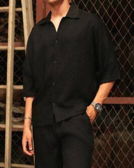 Shirt Collar Short Sleeves Shirt With Trouser