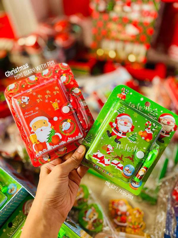 Christmas Theme Small Pocket Notebook with Pen Buy @ ₹149