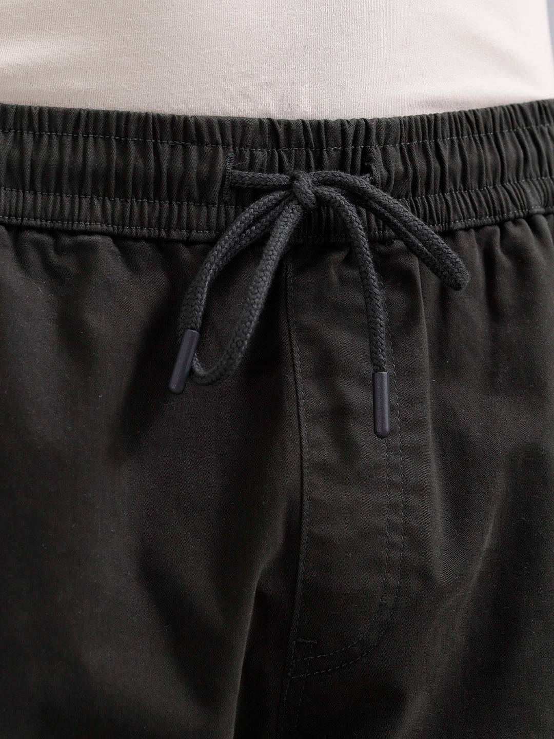 Men's Casual Straight Fit Trousers | Olive