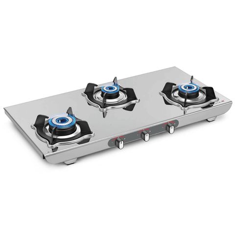 Sujata Cooktop Sterno, 4 Burner Manual Stainless Steel Glossy SS Body Gas Stove (Silver) Buy at only ₹14499
