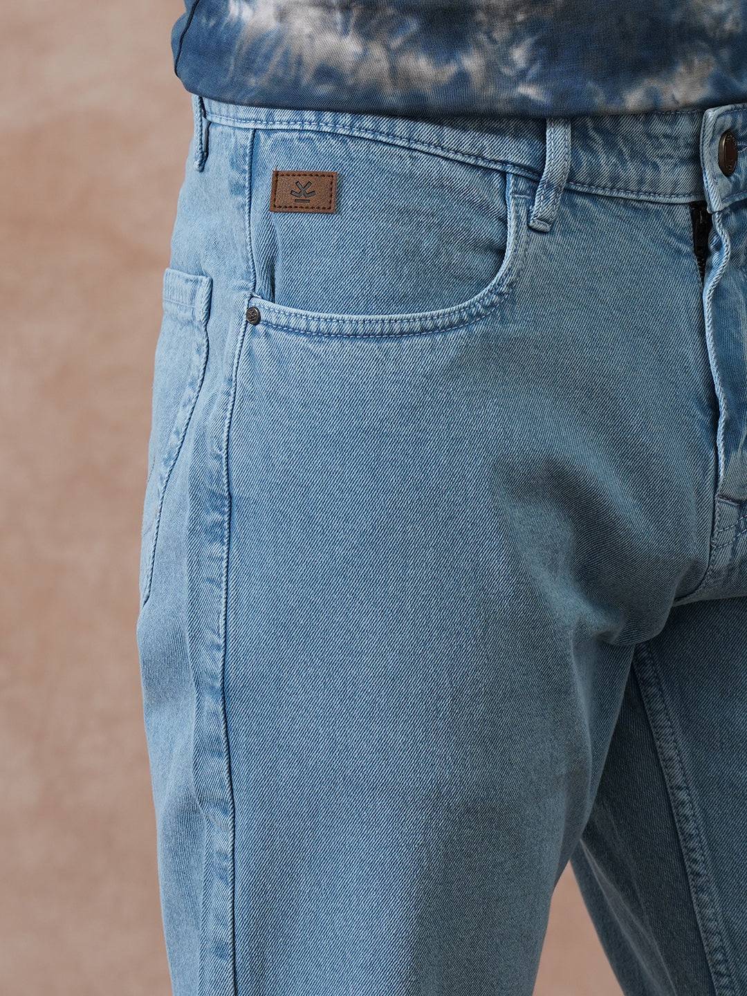 Heavy Fade Relaxed Fit Jeans | Blue