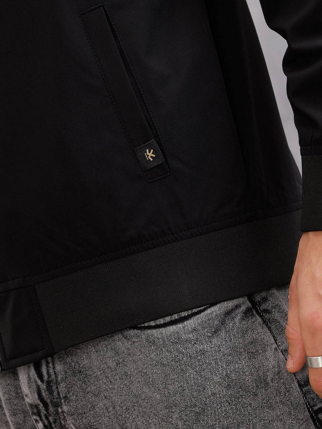 Light Weight Shell Bomber Jacket For Everyday Use  |  Black