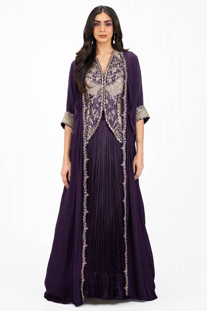 Zardosi Lehenga with Cape Buy at ₹40995