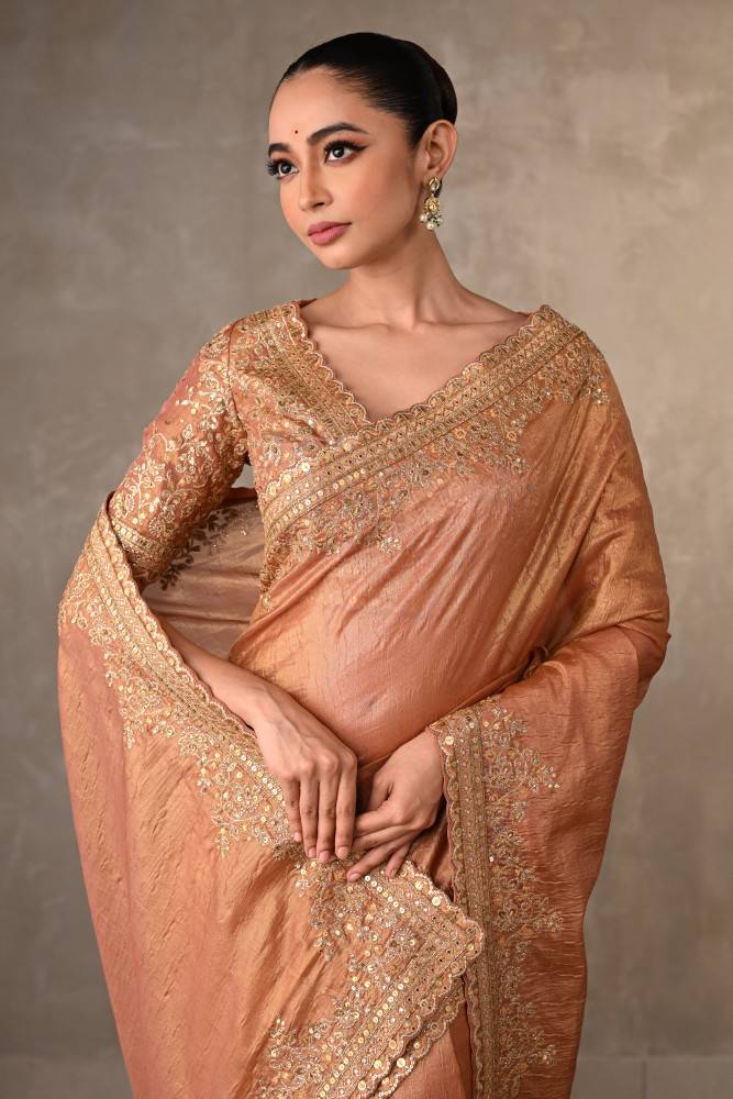 Rustic Radiance Tissue Saree Set Buy at ₹29995
