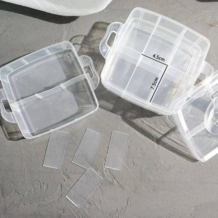 6 Grid Storage Box With Adjustable Partition For Earrings, Medicine, Bangles, Clips, Stationery Item, Socks, Hairbands ( Pack of 1 ) Buy @ ₹99