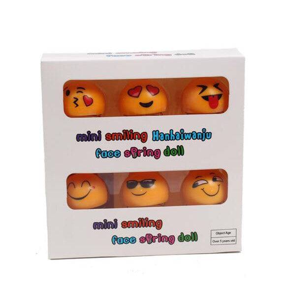 6pcs Mini Emoji Spring Doll Boutique Gift Box for car, home decor Buy @ ₹129