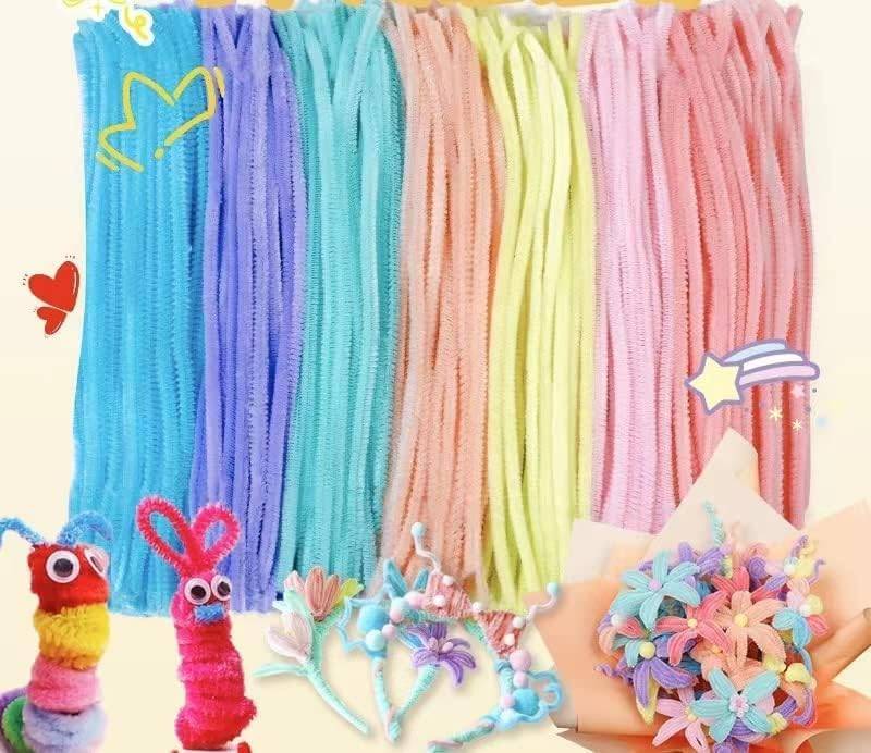 20-Piece Colorful Pipe Cleaner Flexible Wired Twisting Sticks for Multipurpose and DIY Crafts & Decorations Buy @ ₹129