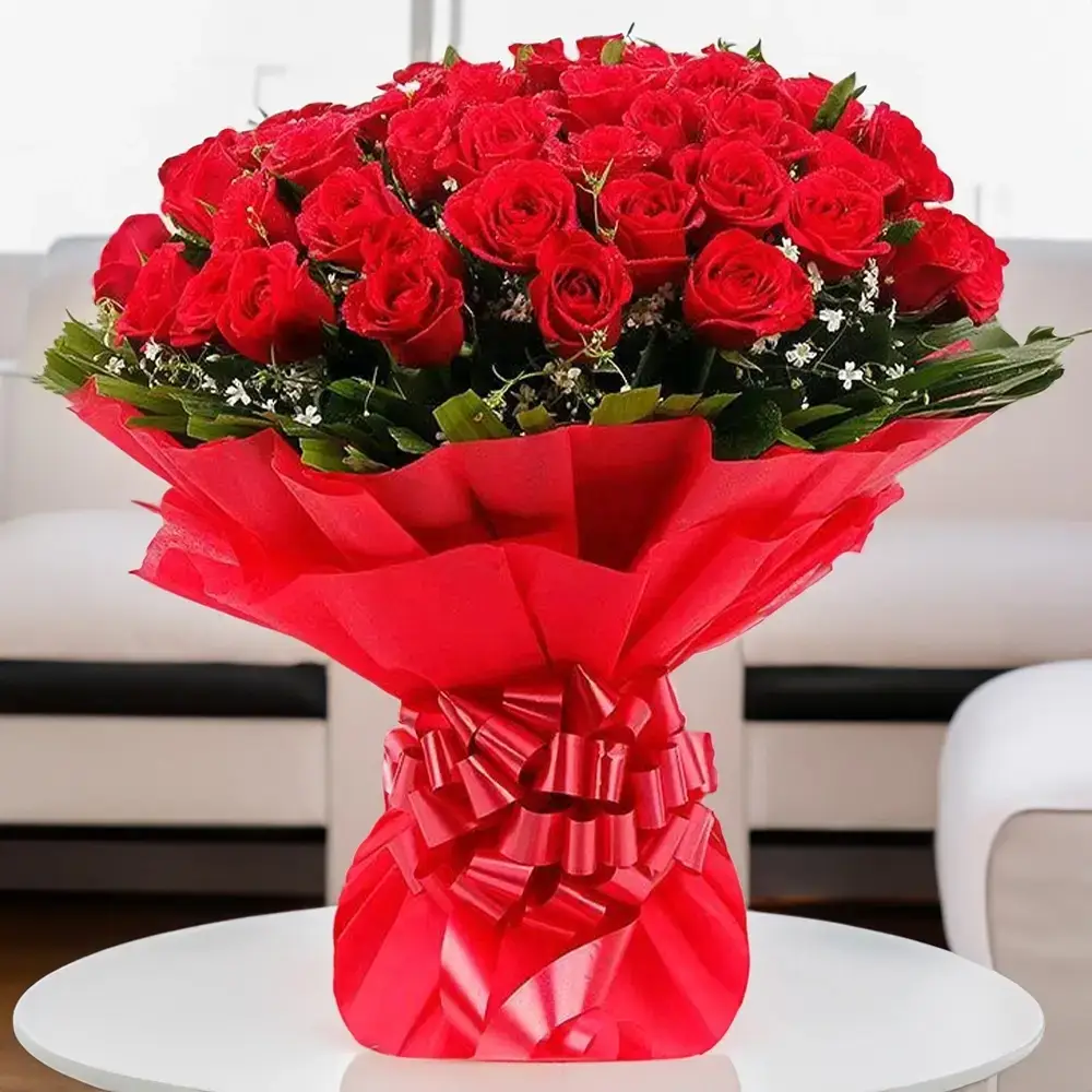 Romantic Red Roses Bouquet