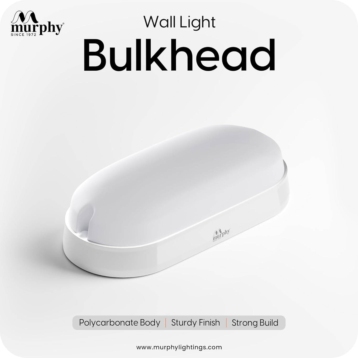 Murphy 10W LED Bulkhead Wall Mount Light