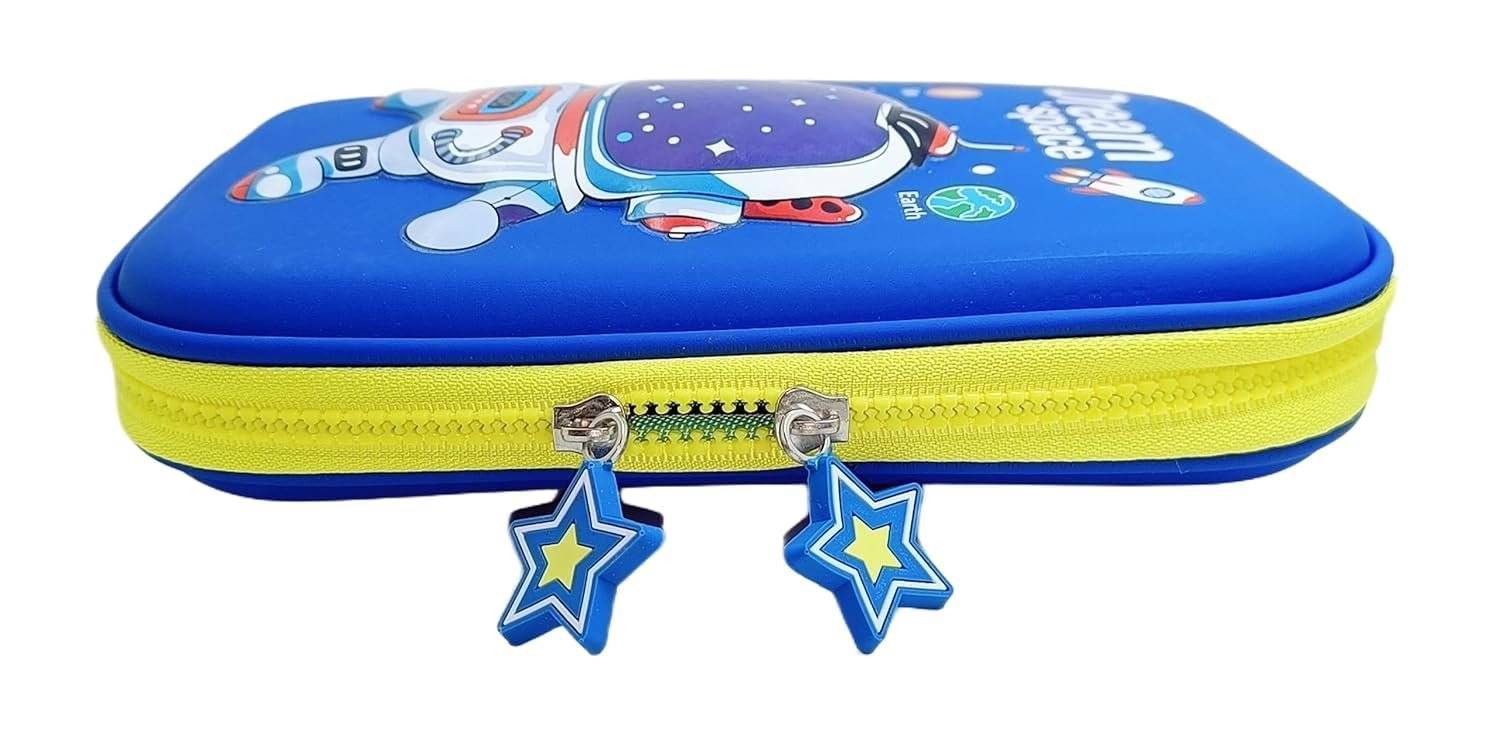 Toyland Premium Pen Pencil Box Pouch for Girls Boys | Big Stationery Organizer Pouch | 3D Stylish Design Zipper Closer Pouch for Children_5 to 13 Years | Theme-Dream Space Buy @ ₹299
