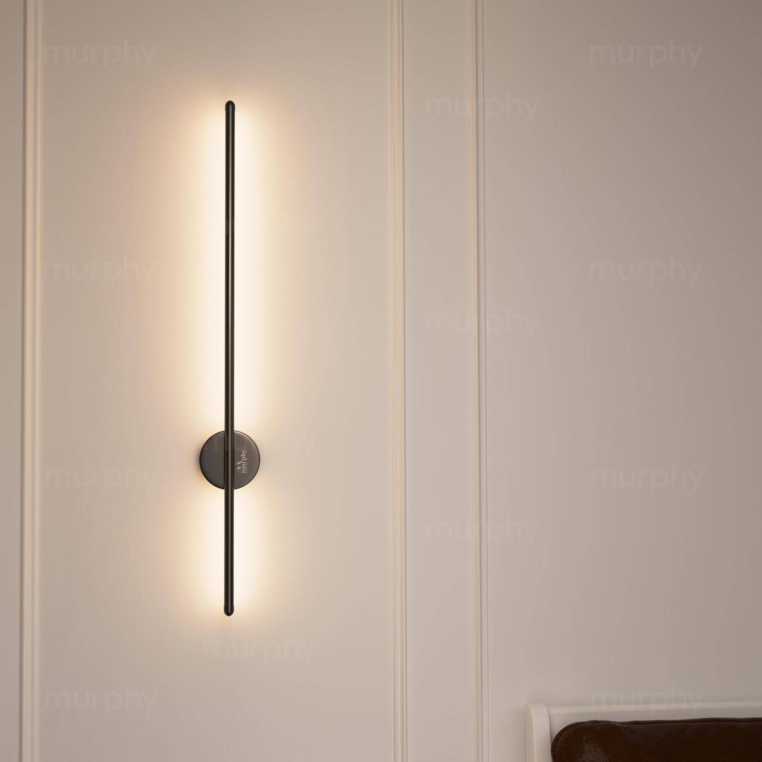 Murphy LED (Wall Highlighter) - 12W, 3-in-1 Color Changing, Modern Black Finish Wall Sconce Light Stylish Home Decor