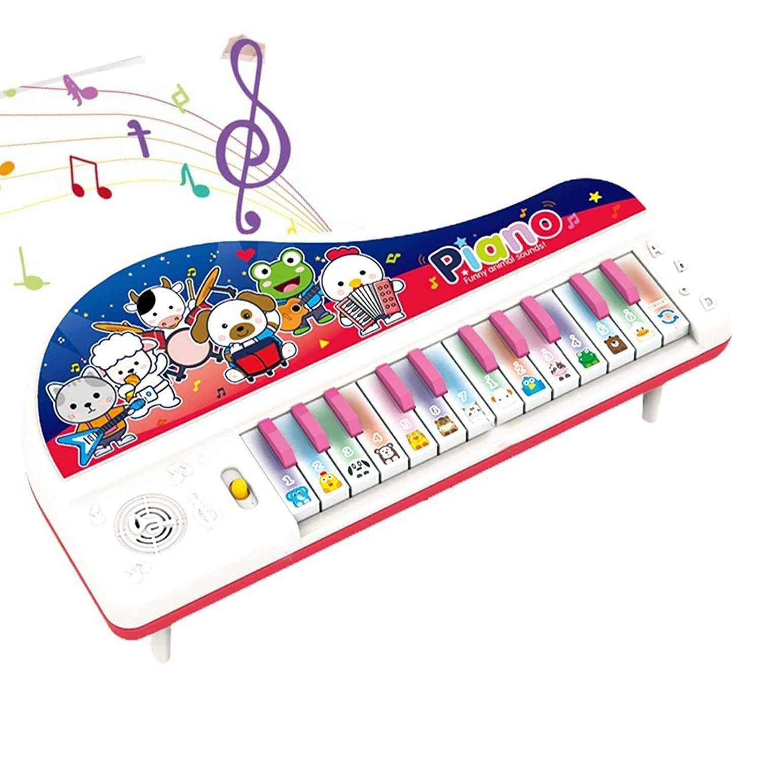 Electronic Funny Animal Musical Toy Piano with 13 Kinds of Animal Sound for Kids Learning, Skill Development, Fun & Play (Color As Per Stock) Online at Low Prices in India Buy @ ₹599