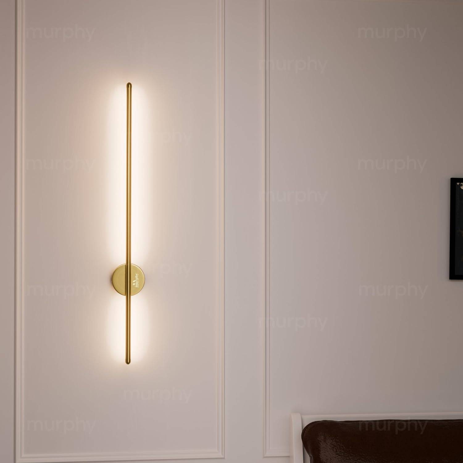 Murphy LED (Wall Highlighter) - 12W, 3-in-1 Color Changing, Modern Gold Finish Wall Sconce Light  Stylish Home Decor