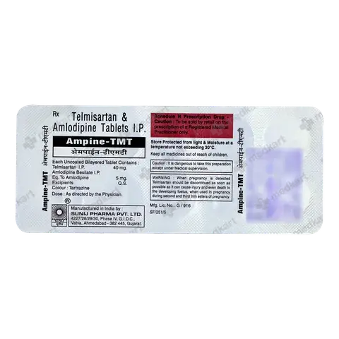 AMLODIPINE 5 MG+TELMISARTAN 40 MG