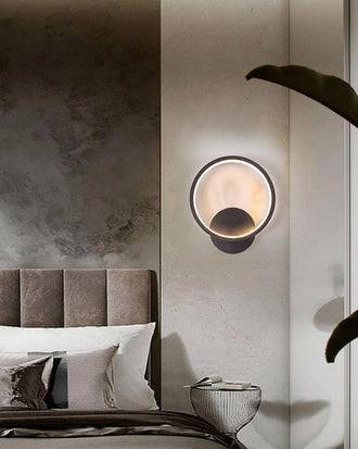 Luminaire Round LED Wall Light - Black