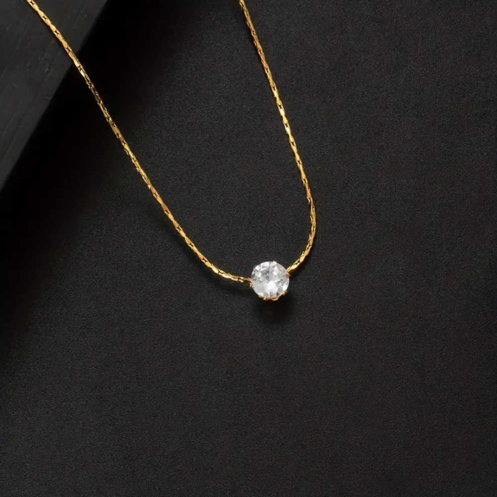 Minimal Stone Necklace