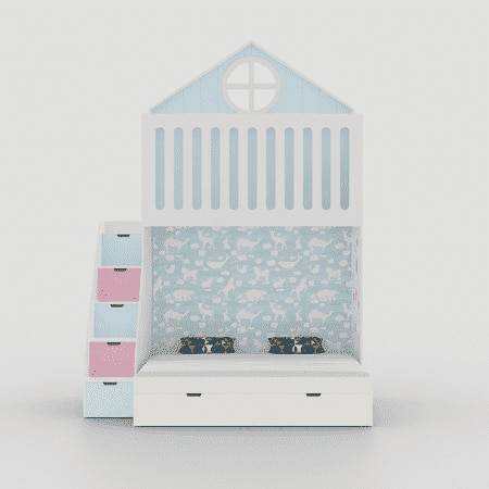 Wondersteps Bunk Bed In White Colour