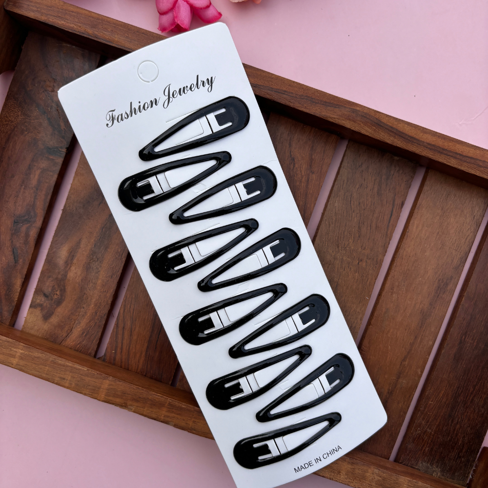 Tic Tac Hair Clips - Black