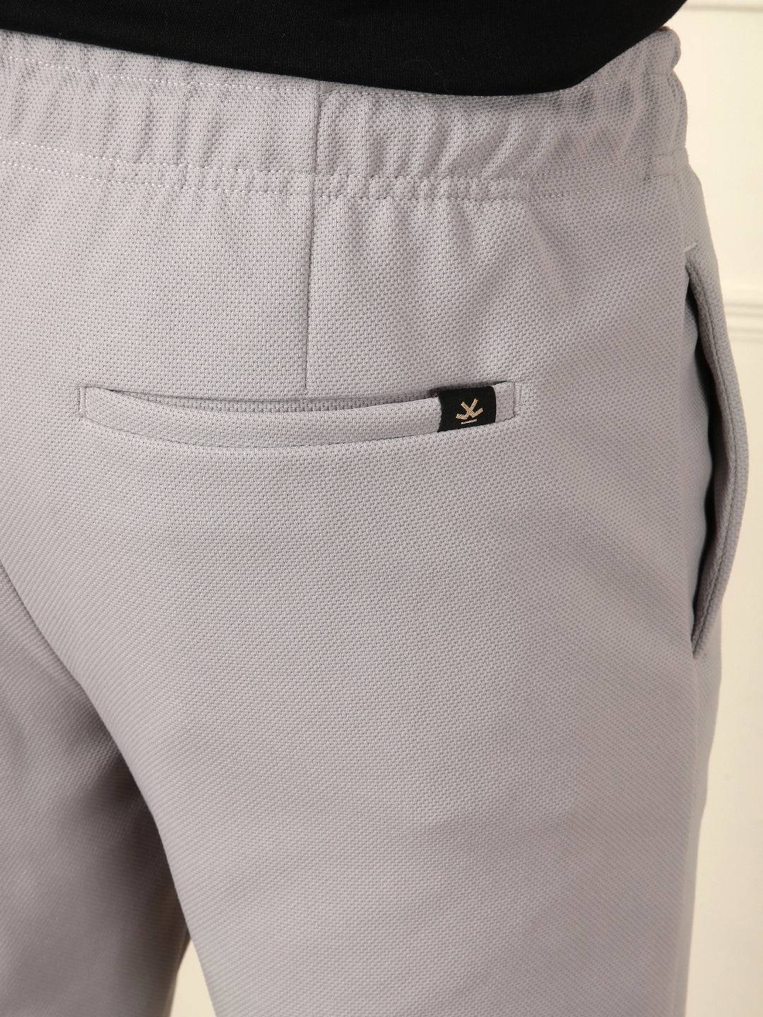 Soft Cotton Blend Knit Trouser | Grey