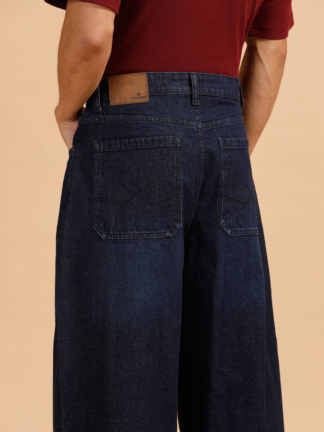 Casual Baggy Fit Jeans | Dark Blue