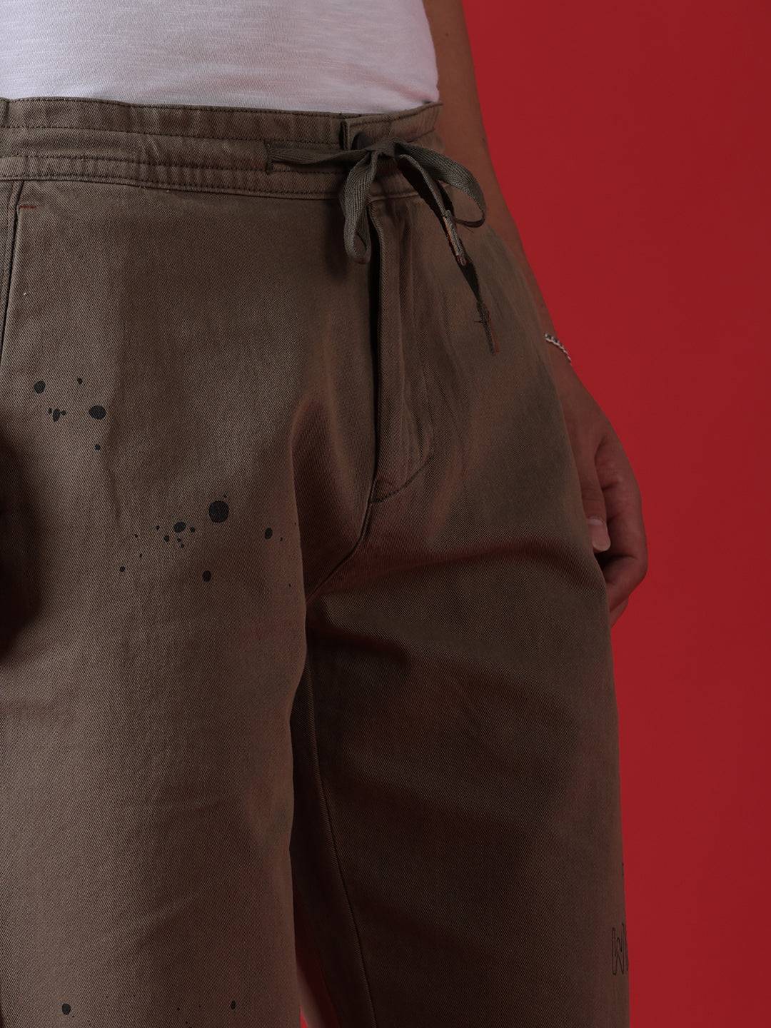 Wrogn One Monster Print Shorts