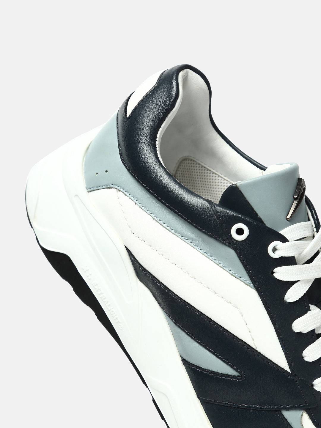 Dual Tone Premium Leather Casual Sneakers