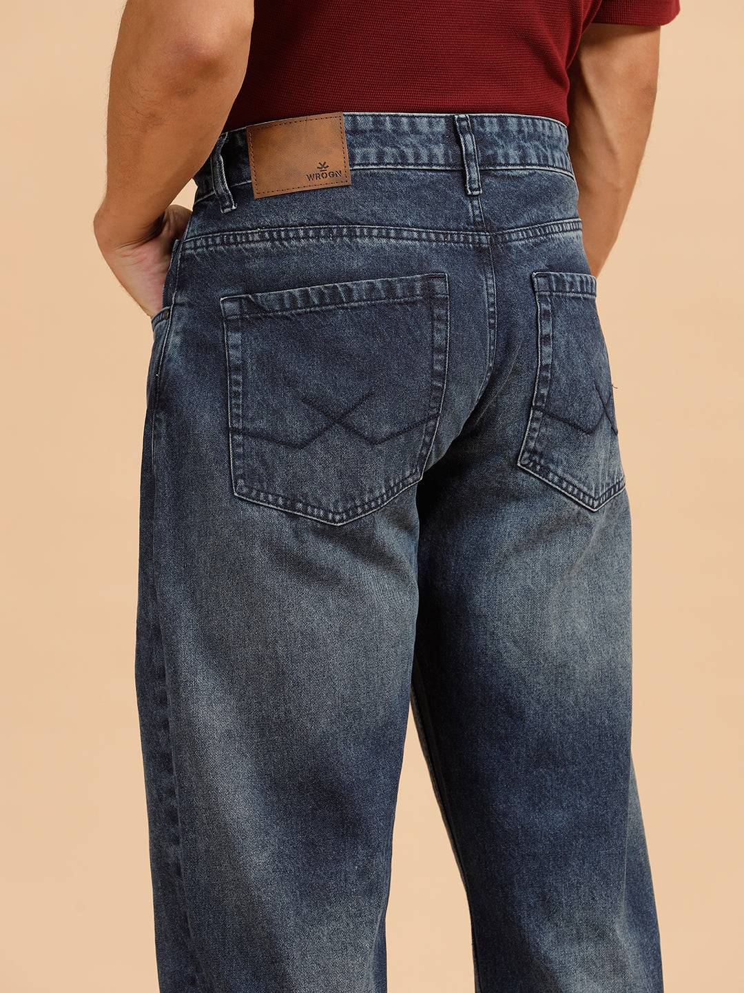 Heavy Fade Anti Fit Jeans | Blue