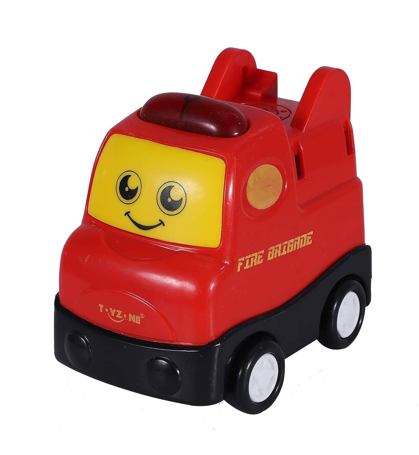 TOYZONE Friction Powered Mini Truck Series | Made in India | Friction Powered Toy | Unbreakable City Service Truck | Pull Back | Push & Go Crawling Toys (My Road Runners Fire Fighter) Buy @ ₹189