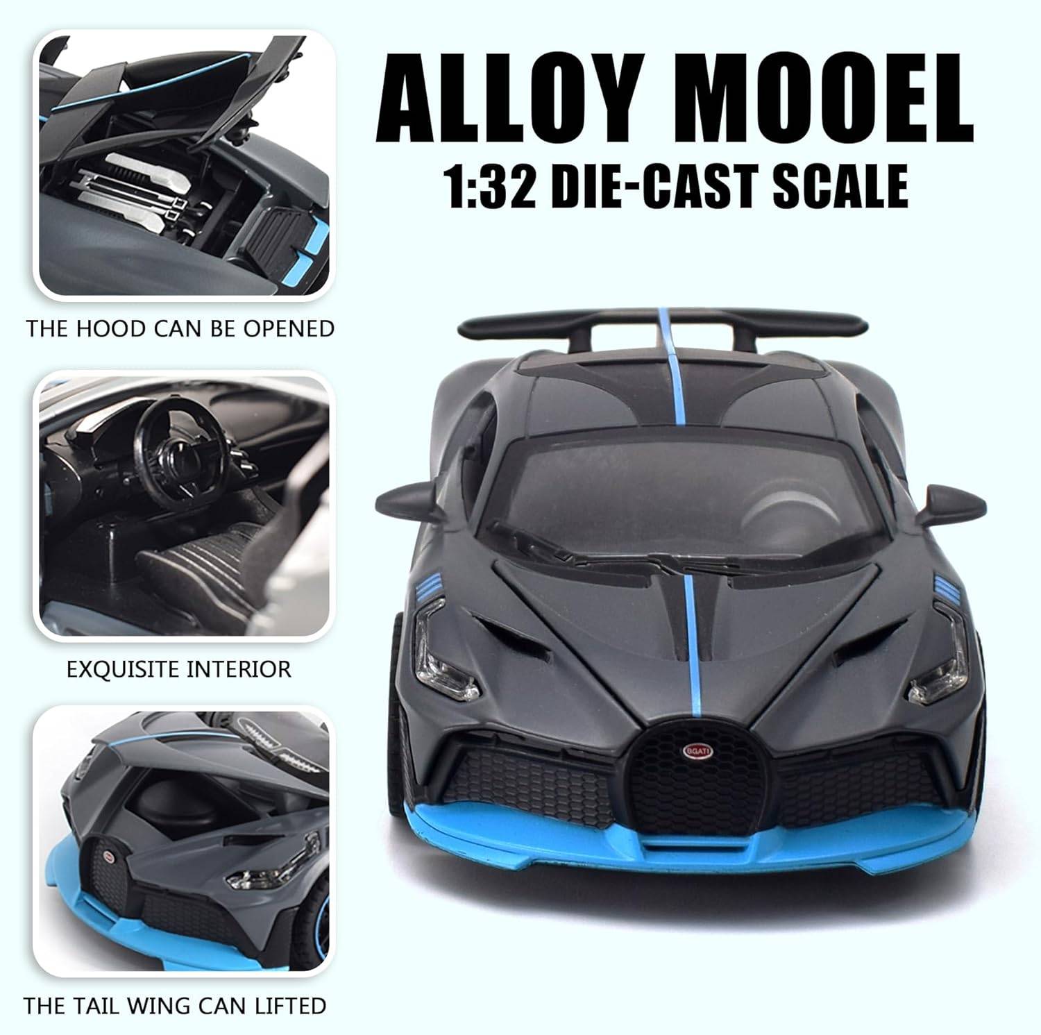 Premium Quality Die Cast Bugatti Simulation Pull Back Sports Toy Car (Black) Buy @ ₹2499