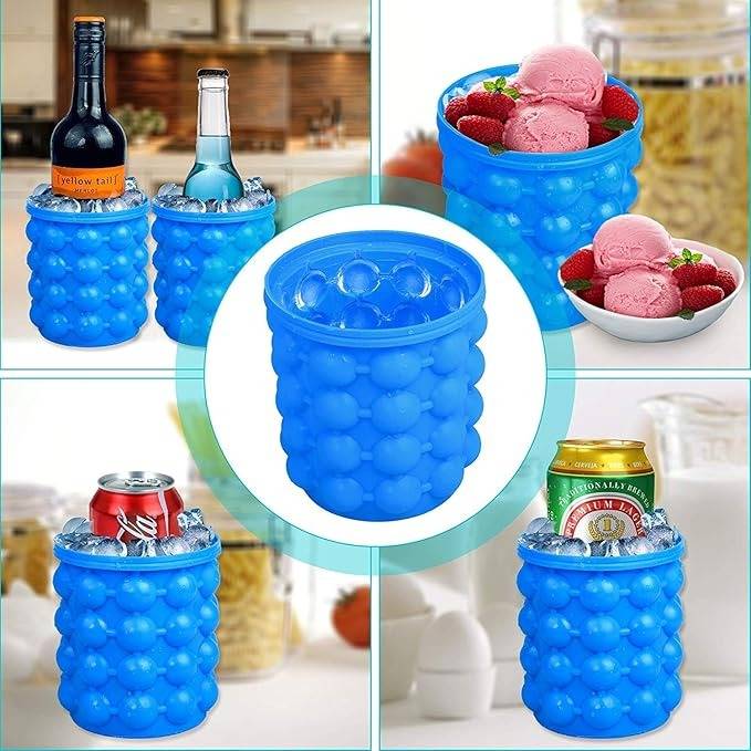 Ice Cube Maker Genie – Fast & Easy Ice Cube Tray with Spill-Free Design (Pack of 1) Buy @ ₹249