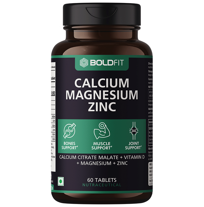 Boldfit Calcium Magnesium Zinc...