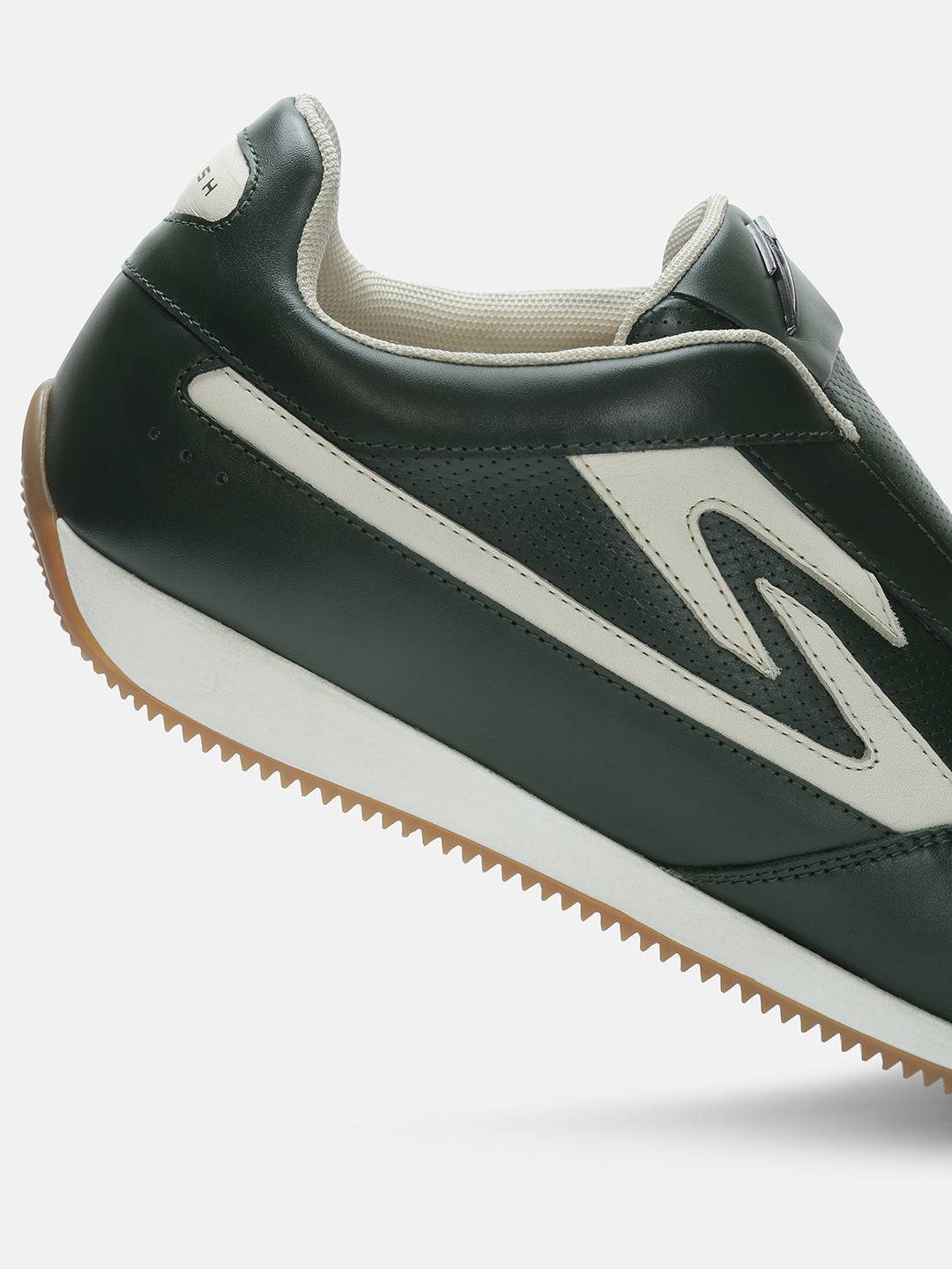MONZA VERDE Premium Leather Sneakers - Green