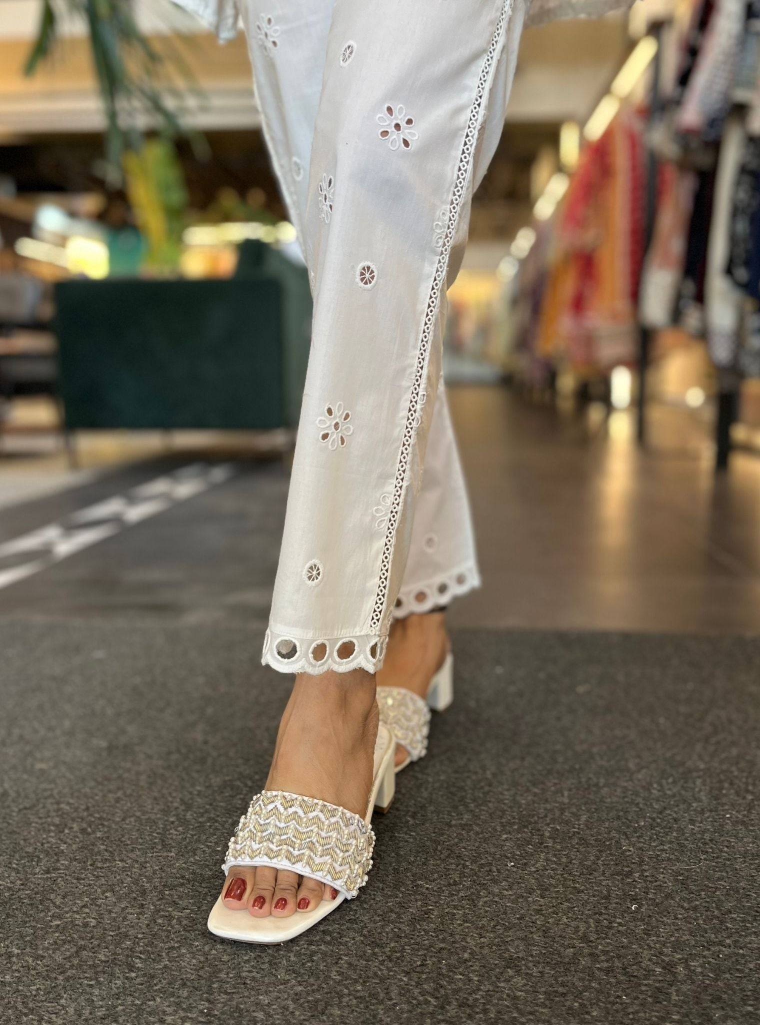 Noemie Cotton White Shirt Co-ord Set