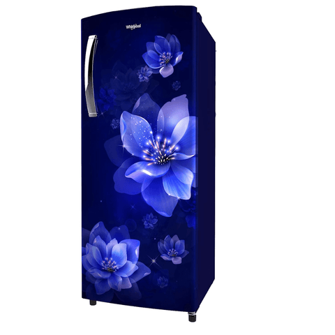 Whirlpool 215 IMPC PRM 3S SAPPHIRE FLOWER RAIN-Z, 192 Ltrs 3 Star Inverter Direct Cool Single Door Refrigerator, Sapphire Flower Blue Buy only at ₹15999